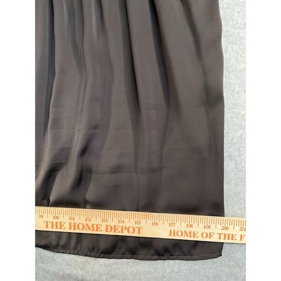 Francesca's Collection Dark Grey Sleeveless Dress Beaded Neckline Size L large - Picture 6 of 10